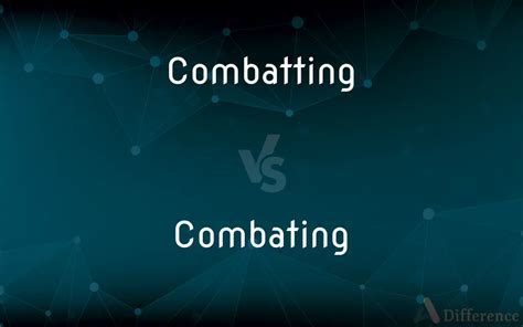 define combative|combatting vs combating.